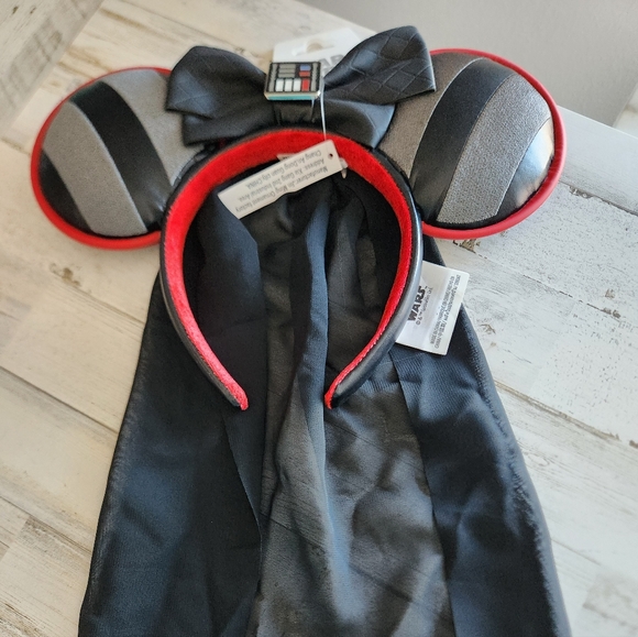 Star Wars Accessories - Darth Vader Black and Red Mouse Ears Headband - NWT